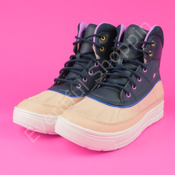 Nike ACG Woodside Boots Size 6Y High Sanddrift Obsidian 524872-100 - Picture 1 of 9